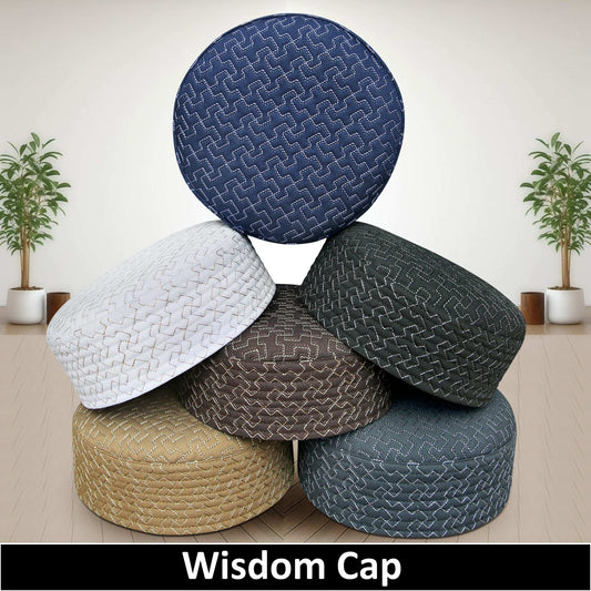 "Modestile Wisdom Embriodered Prayer Islamic Kufi Hat For Men's Traditional Headwear"