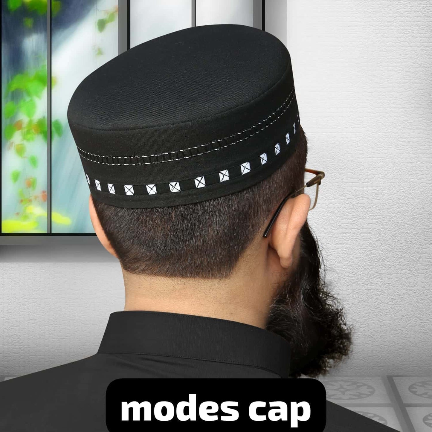 "Muslim Modest Prayer Kufi Hat For Mens- hat for masjid prayer Modestile"