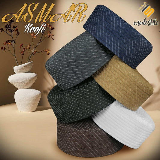 "Muslim Asmar Prayer Kufi Hat For Mens Modestile"