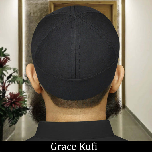 "Muslim Grace Brimless Prayer Kufi Hat for Men ÛÒ Islamic Traditional Head Cap Modestile"