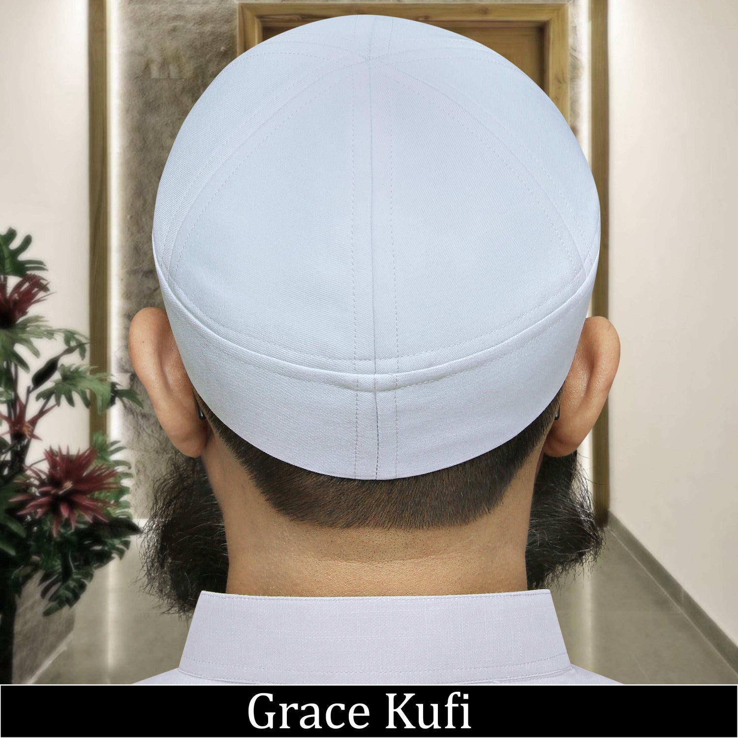 "Muslim Grace Brimless Prayer Kufi Hat For Mens"