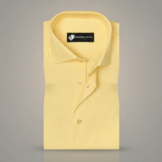 Stanley Slight Yellow Formal Shirt for Men