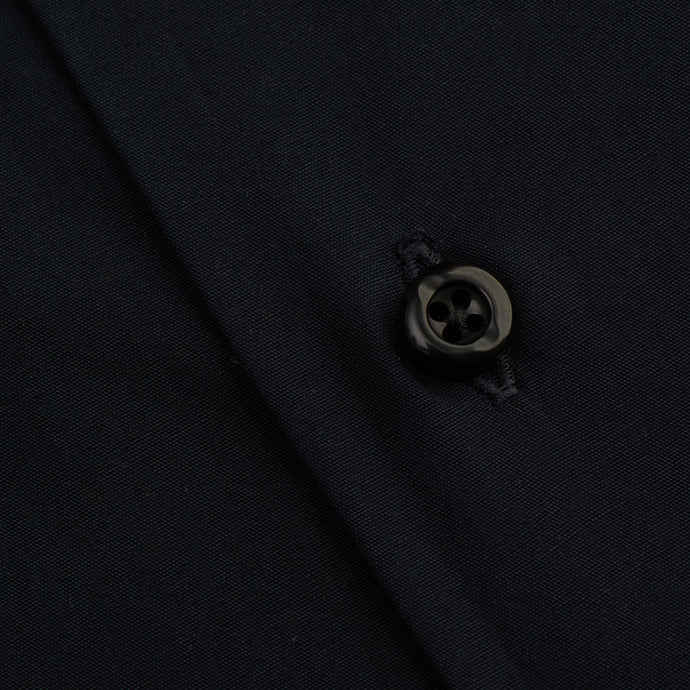 Midnight Navy Blue Formal Shirt with White & Red Contrast Placket