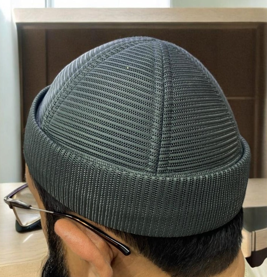 Muslim Brimless Mesh Prayer Koofi Hat For Mens