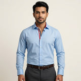French Skyline Fusion Formal Shirt for Men