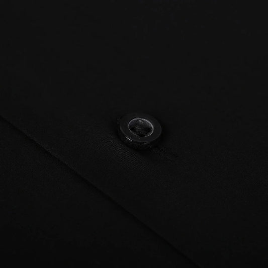 Black Formal Shirt for Men with Red Inner Collar Contrast