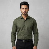 Aspen Seaweed Green Formal Shirt for Men