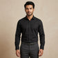 Black Micro Stripe Formal Shirt for Men