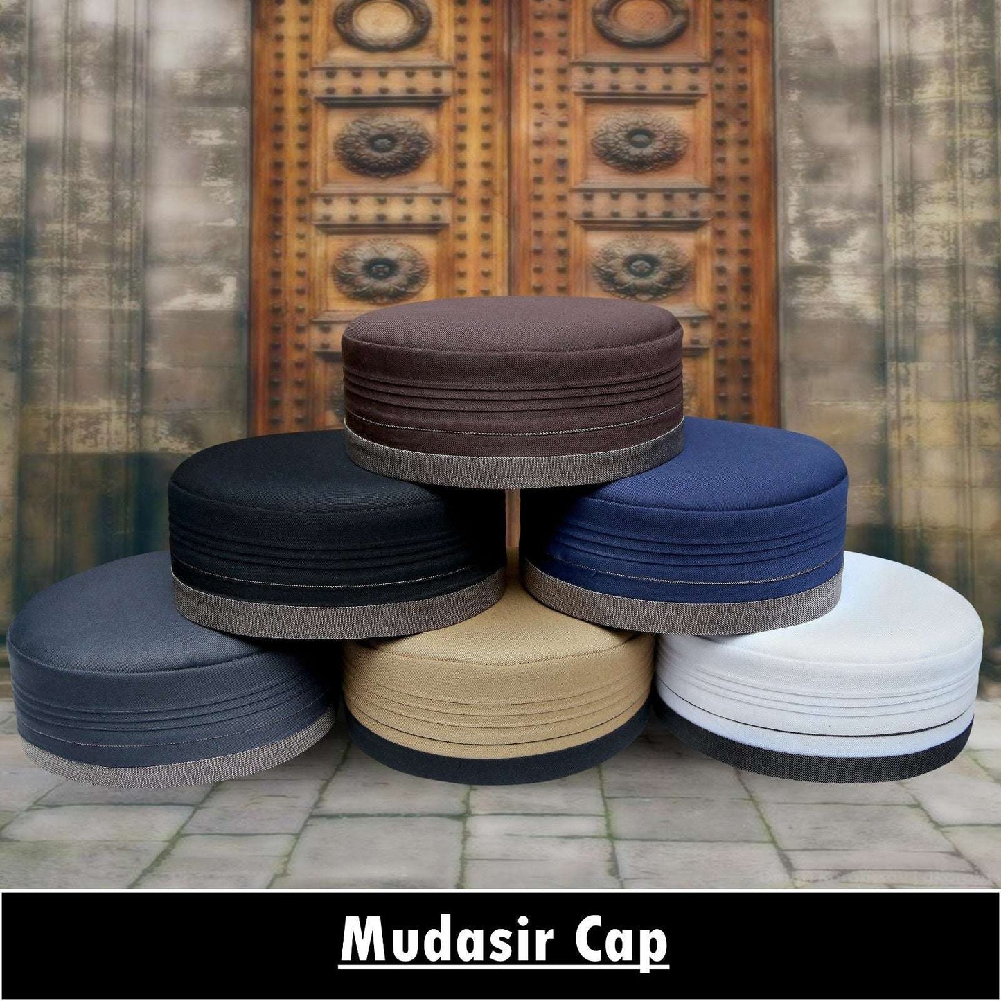 "Muslim Mudasir Prayer Kufi Hat For Mens-Traditional Design with Modern Comfort"
