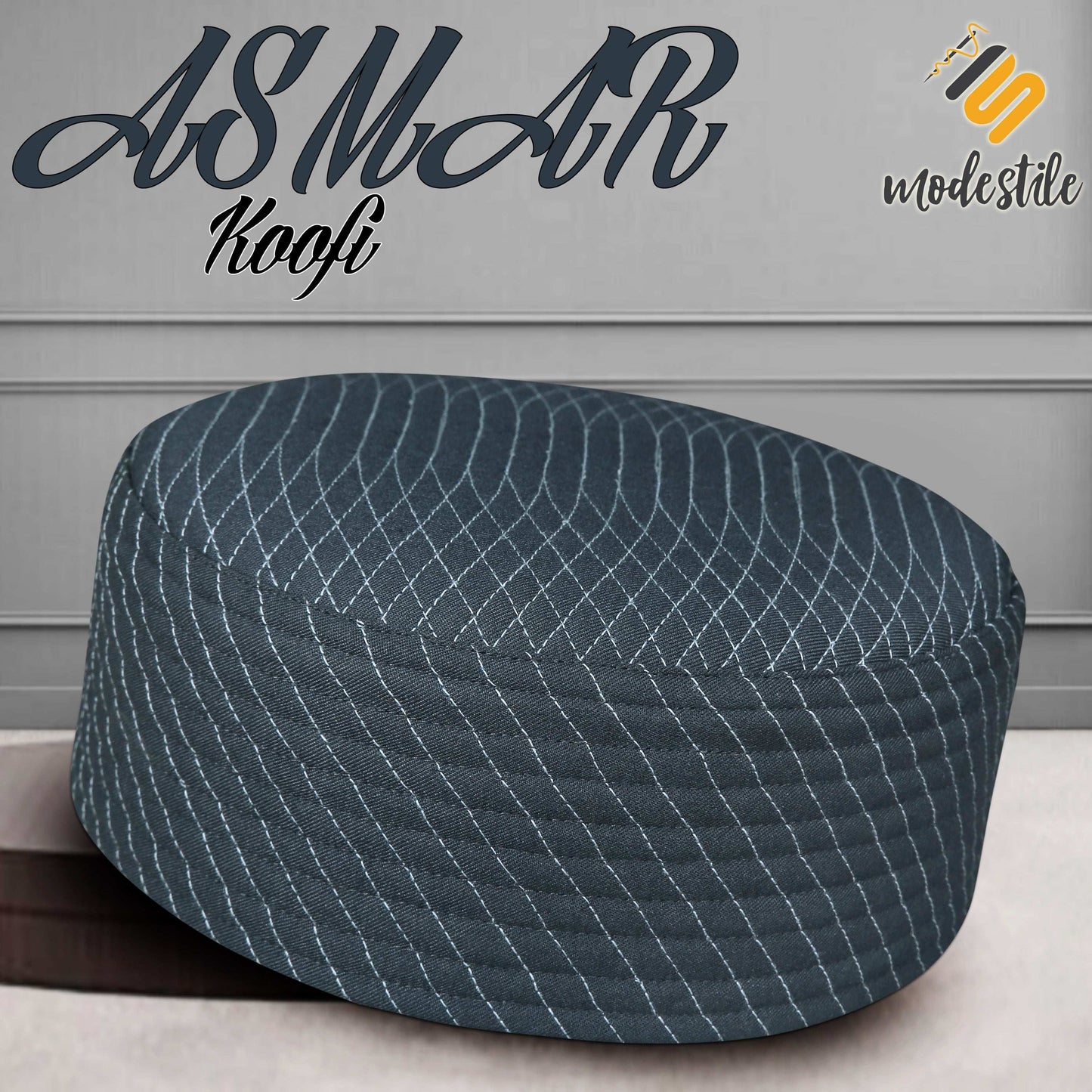 "Muslim Asmar Prayer Kufi Hat For Mens"
