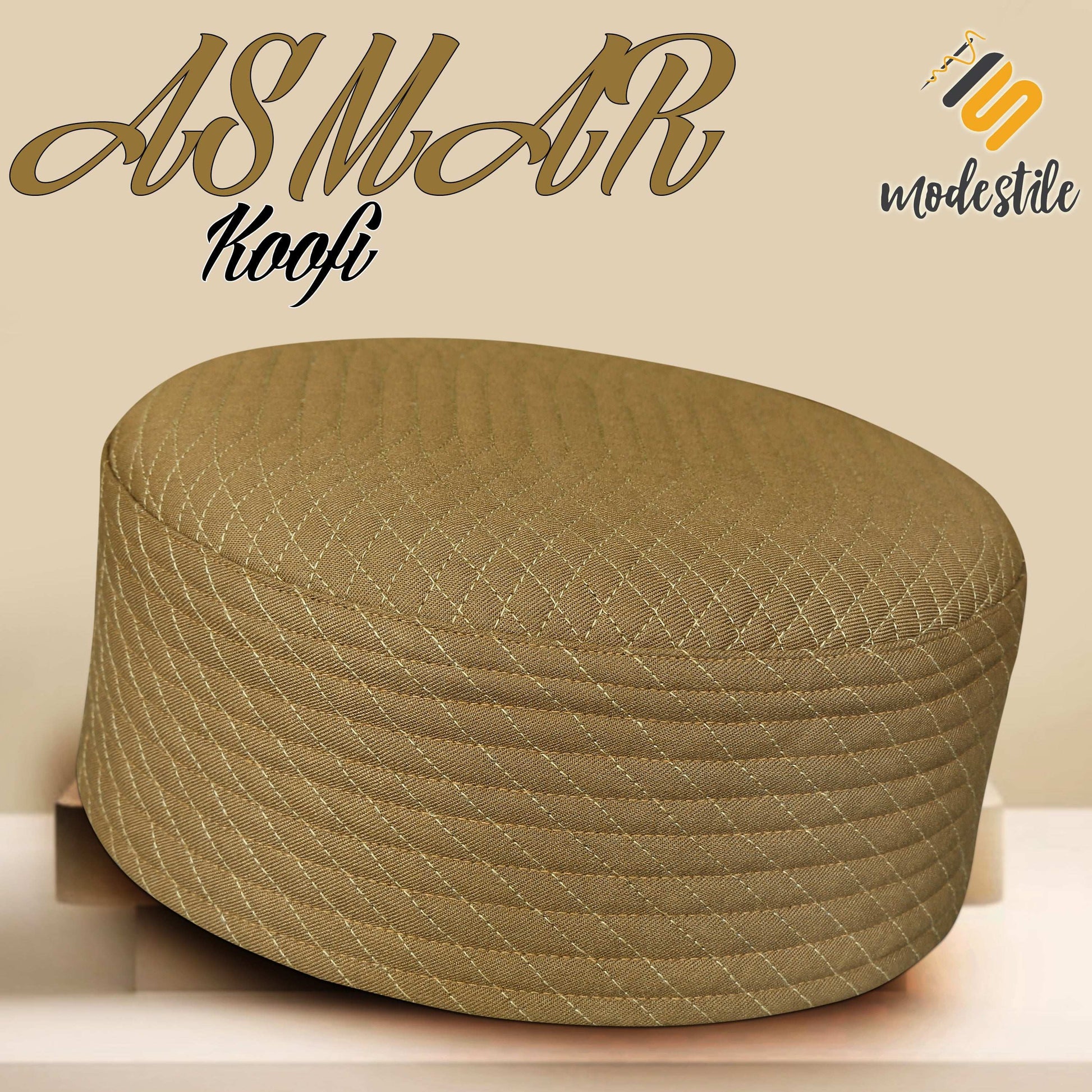 "Muslim Asmar Prayer Kufi Hat For Mens"