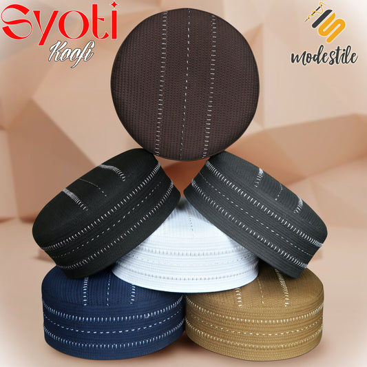 "Muslim Syoti Prayer Kufi Hat For Mens Modestile"