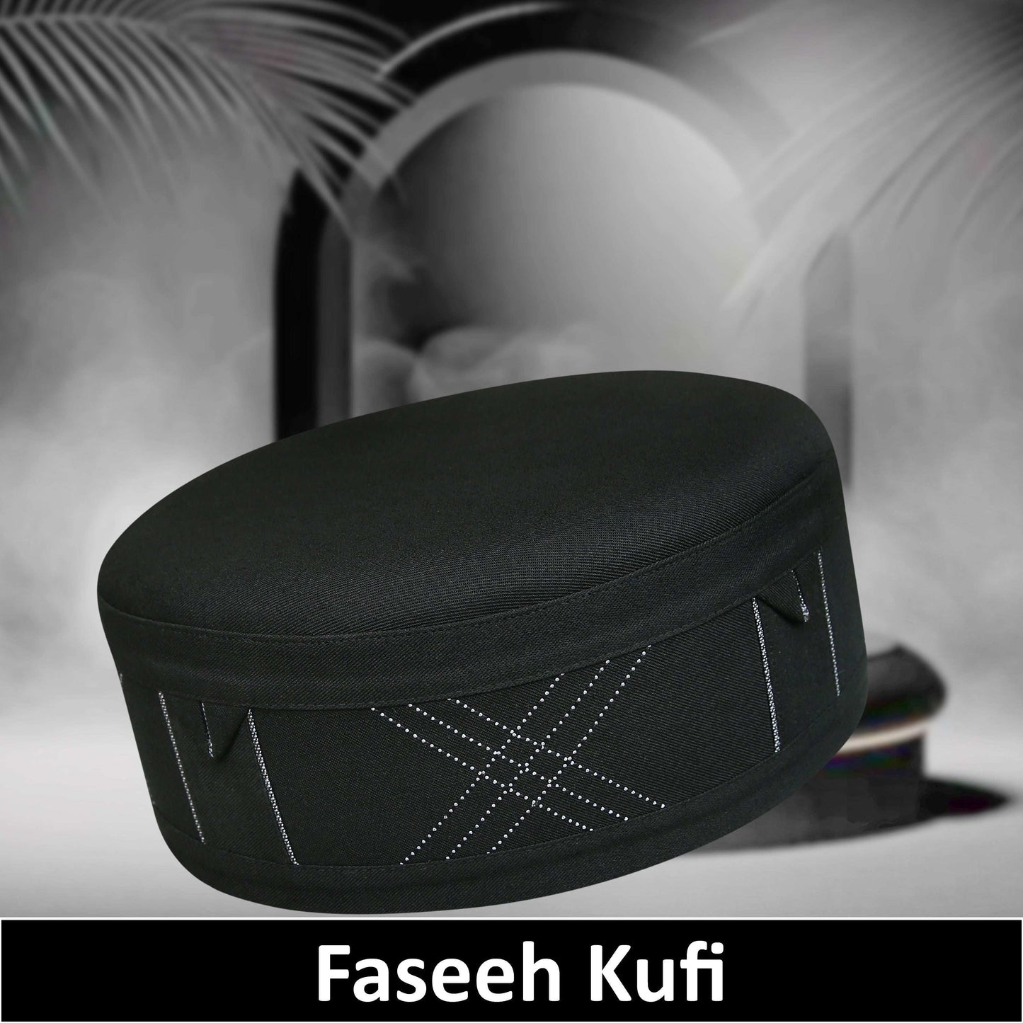 "Muslim Faseeh Prayer Kufi Hat for mens – Islamic Kufi Cap for Salah"