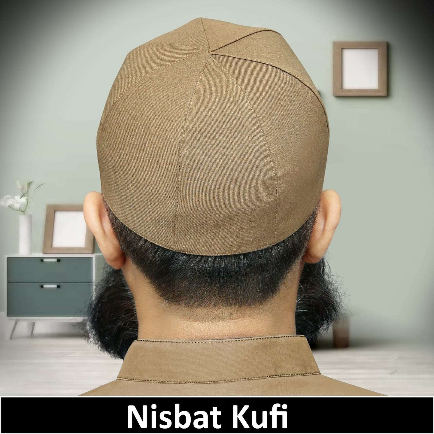 "Muslim Nisbat Prayer Kufi Hat for Men – Islamic Traditional Cap"