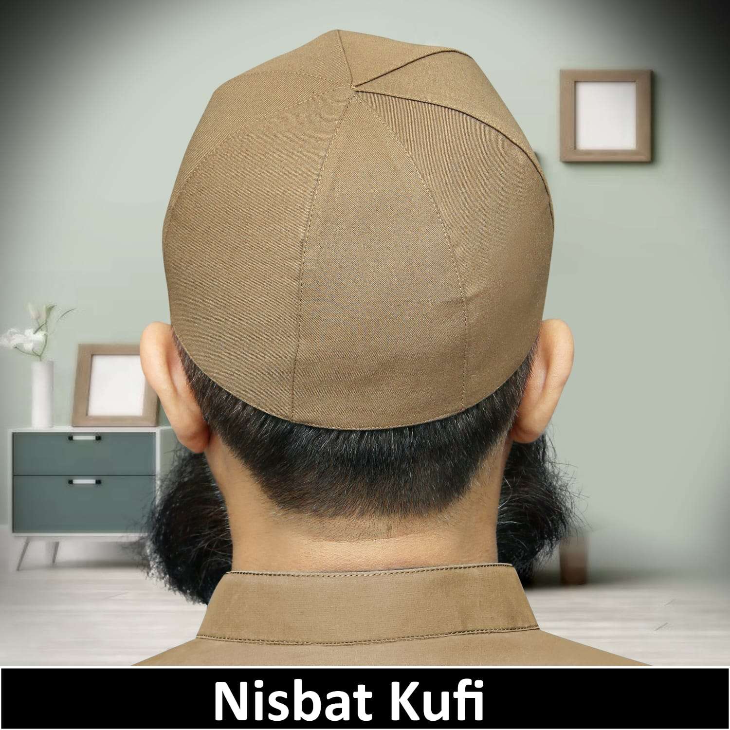 "Muslim Nisbat Prayer Kufi Hat for Men – Islamic Traditional Cap"