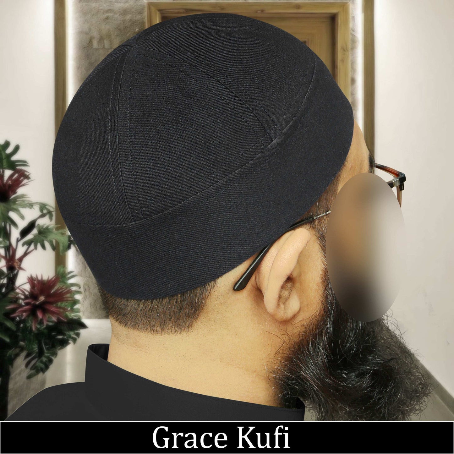 "Muslim Grace Brimless Prayer Kufi Hat For Mens"