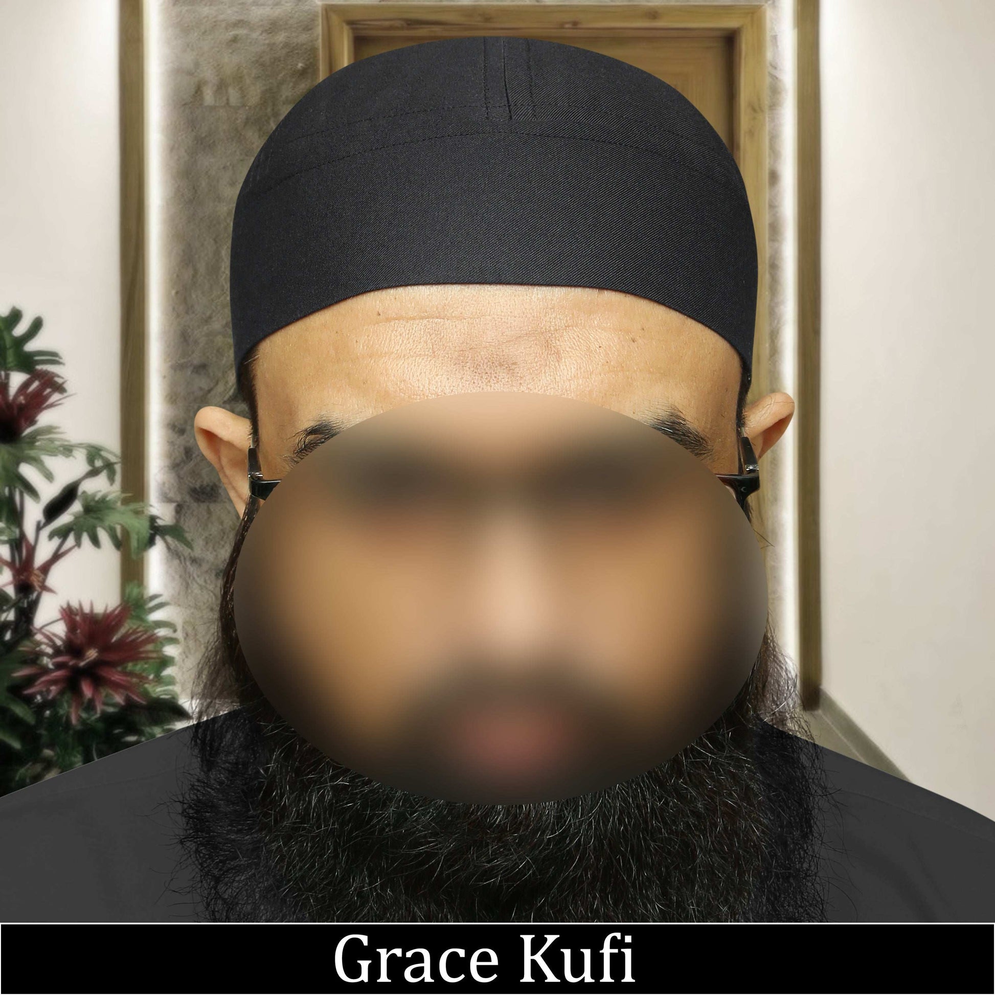 "Muslim Grace Brimless Prayer Kufi Hat For Mens"