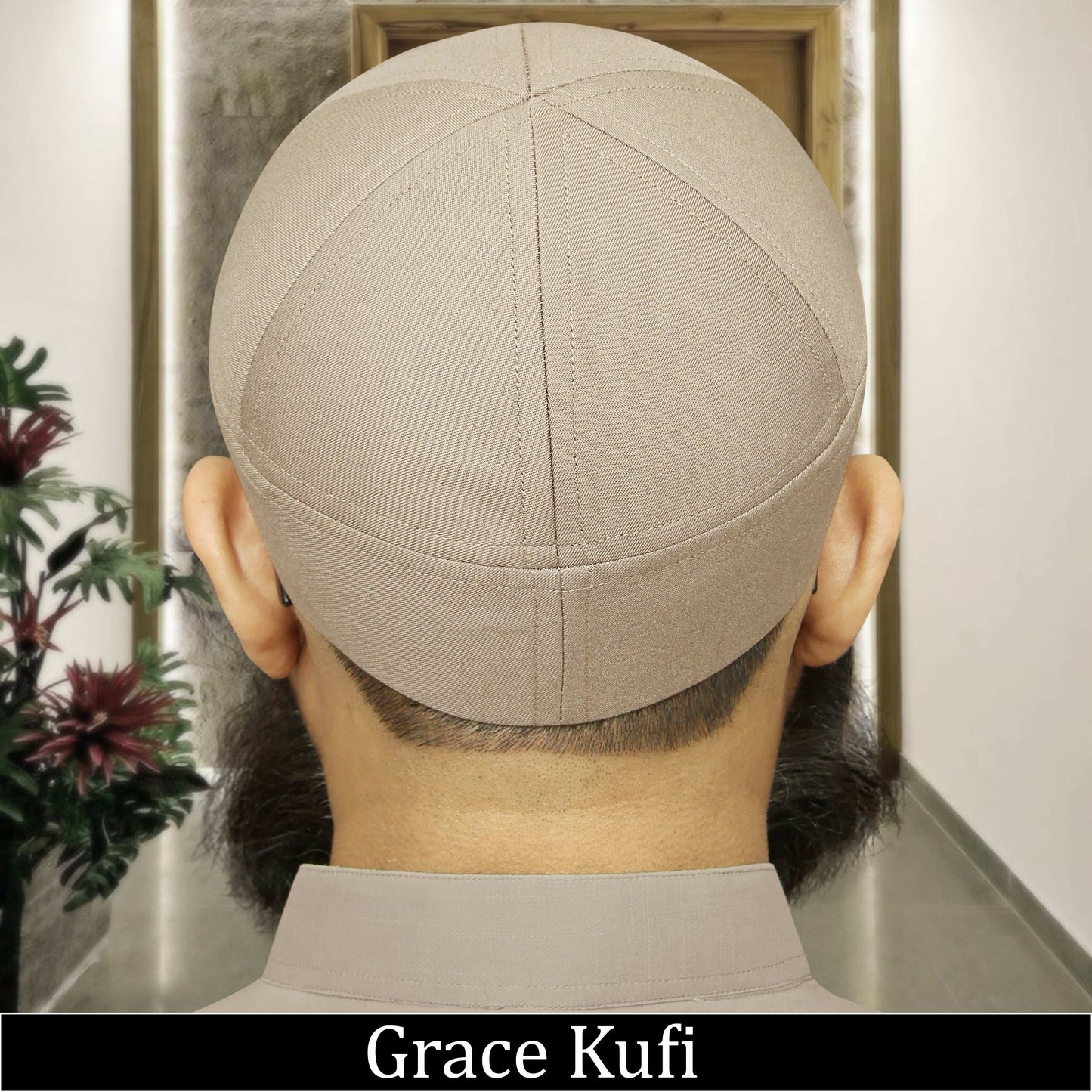 "Muslim Grace Brimless Prayer Kufi Hat For Mens"