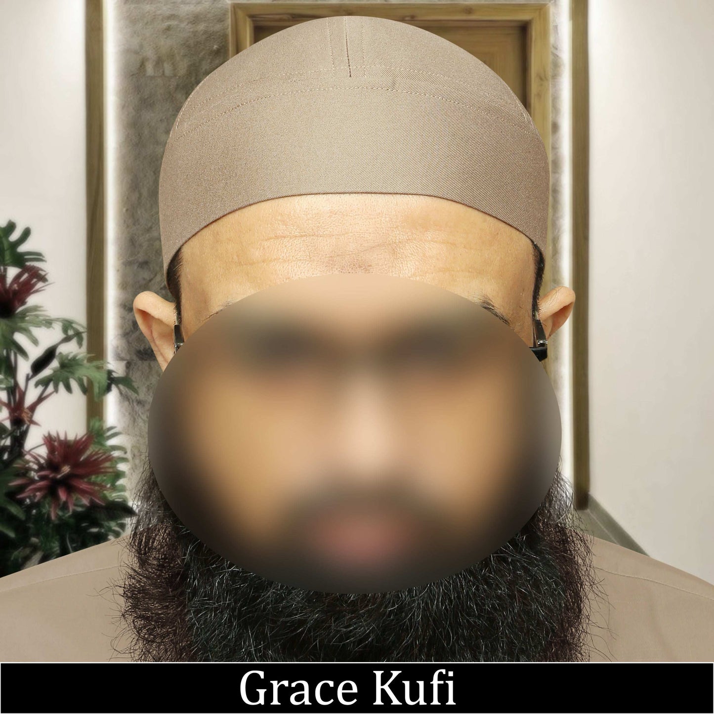 "Muslim Grace Brimless Prayer Kufi Hat For Mens"