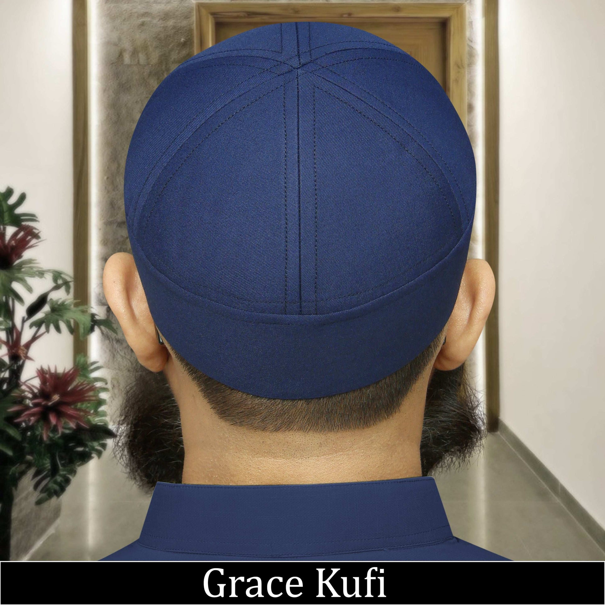 "Muslim Grace Brimless Prayer Kufi Hat For Mens"