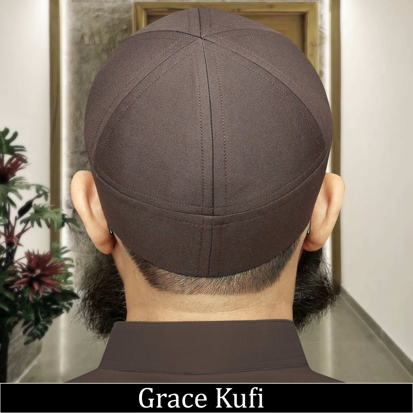 "Muslim Grace Brimless Prayer Kufi Hat For Mens"