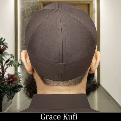 "Muslim Grace Brimless Prayer Kufi Hat For Mens"