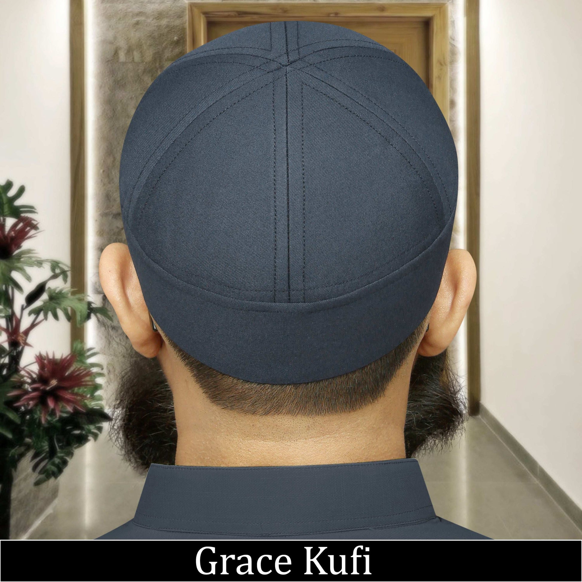 "Muslim Grace Brimless Prayer Kufi Hat For Mens"