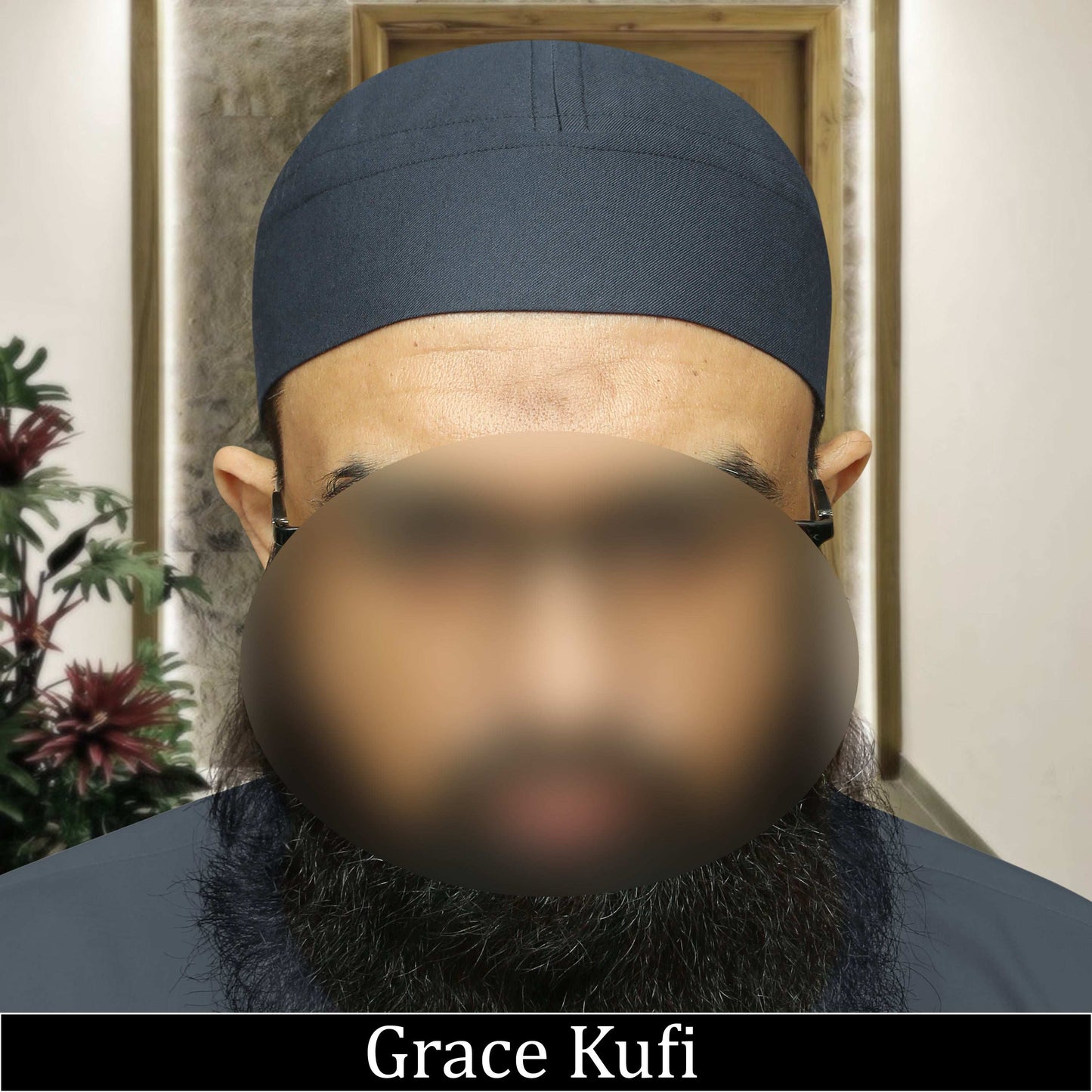 "Muslim Grace Brimless Prayer Kufi Hat For Mens"