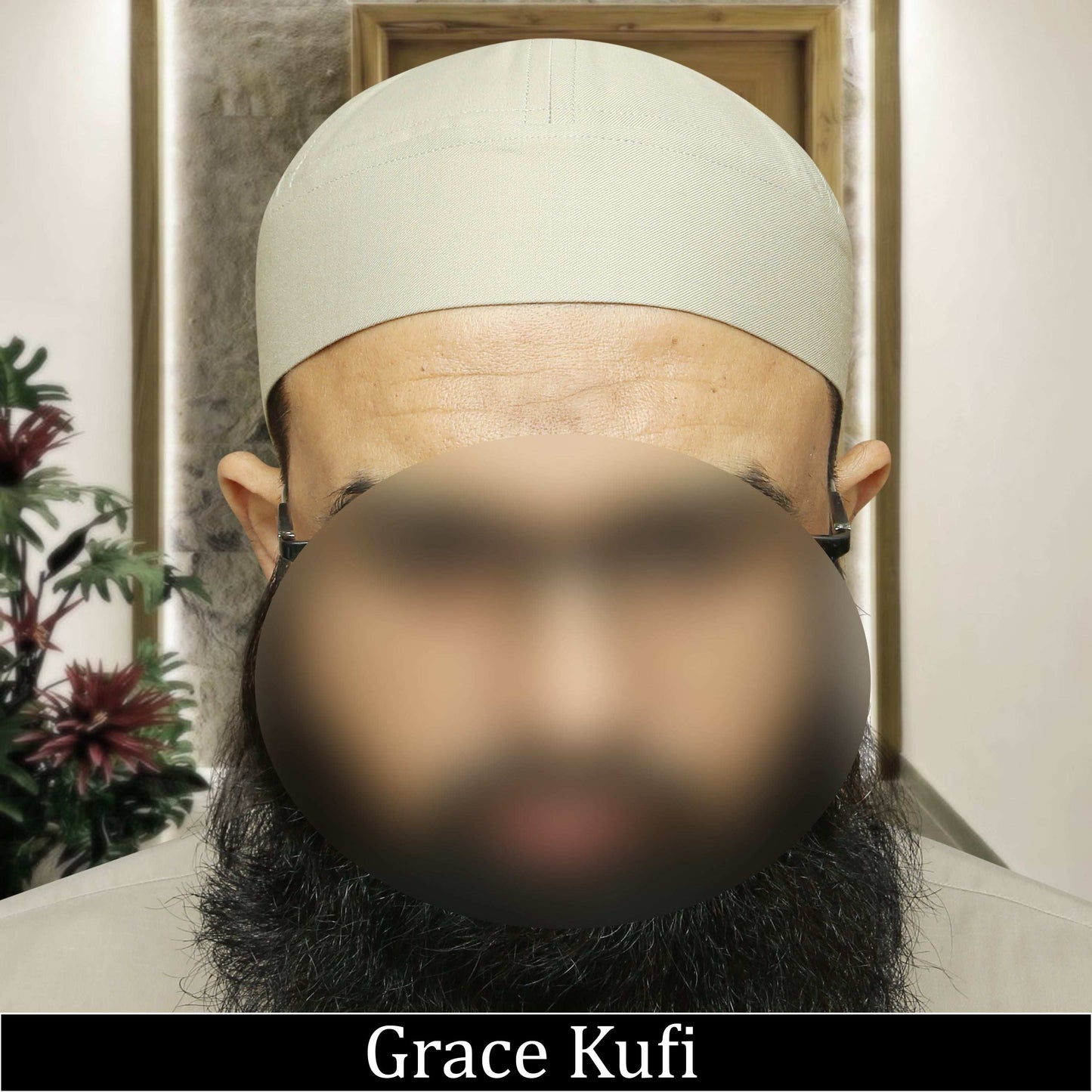 "Muslim Grace Brimless Prayer Kufi Hat For Mens"