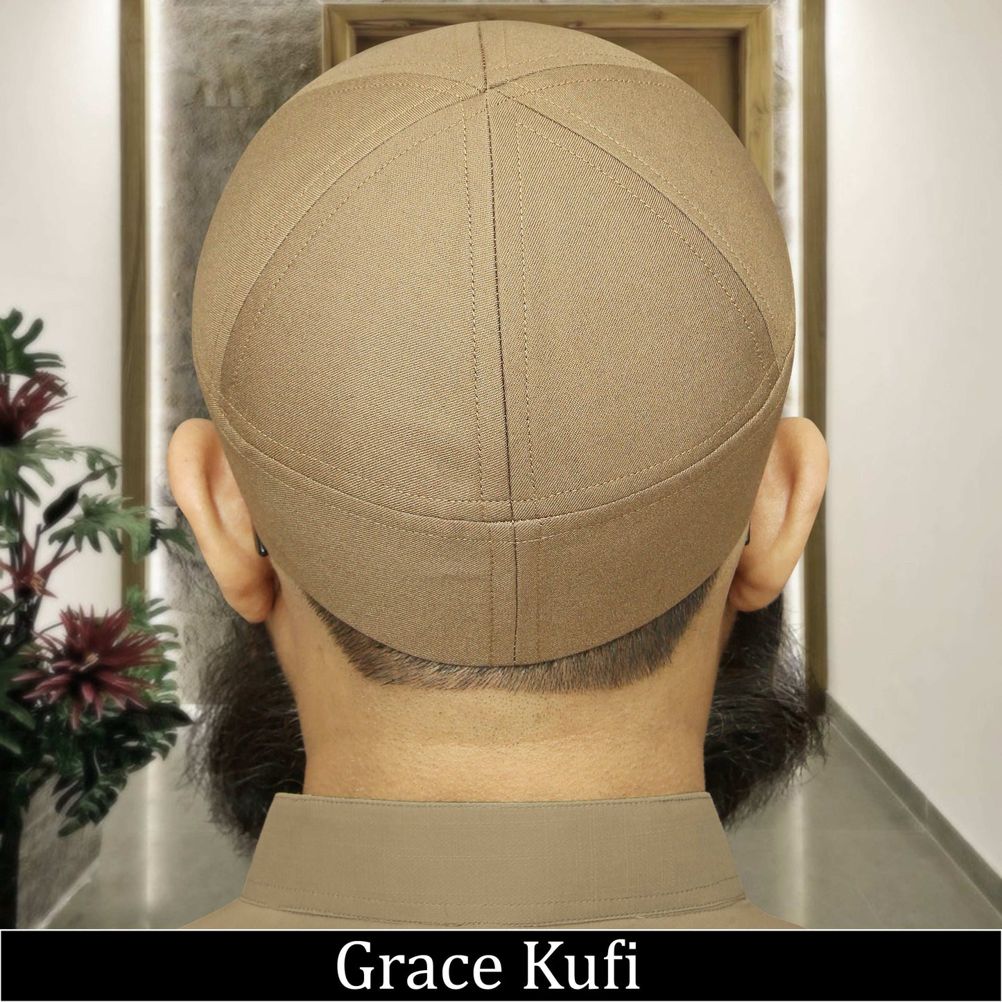 "Muslim Grace Brimless Prayer Kufi Hat For Mens"