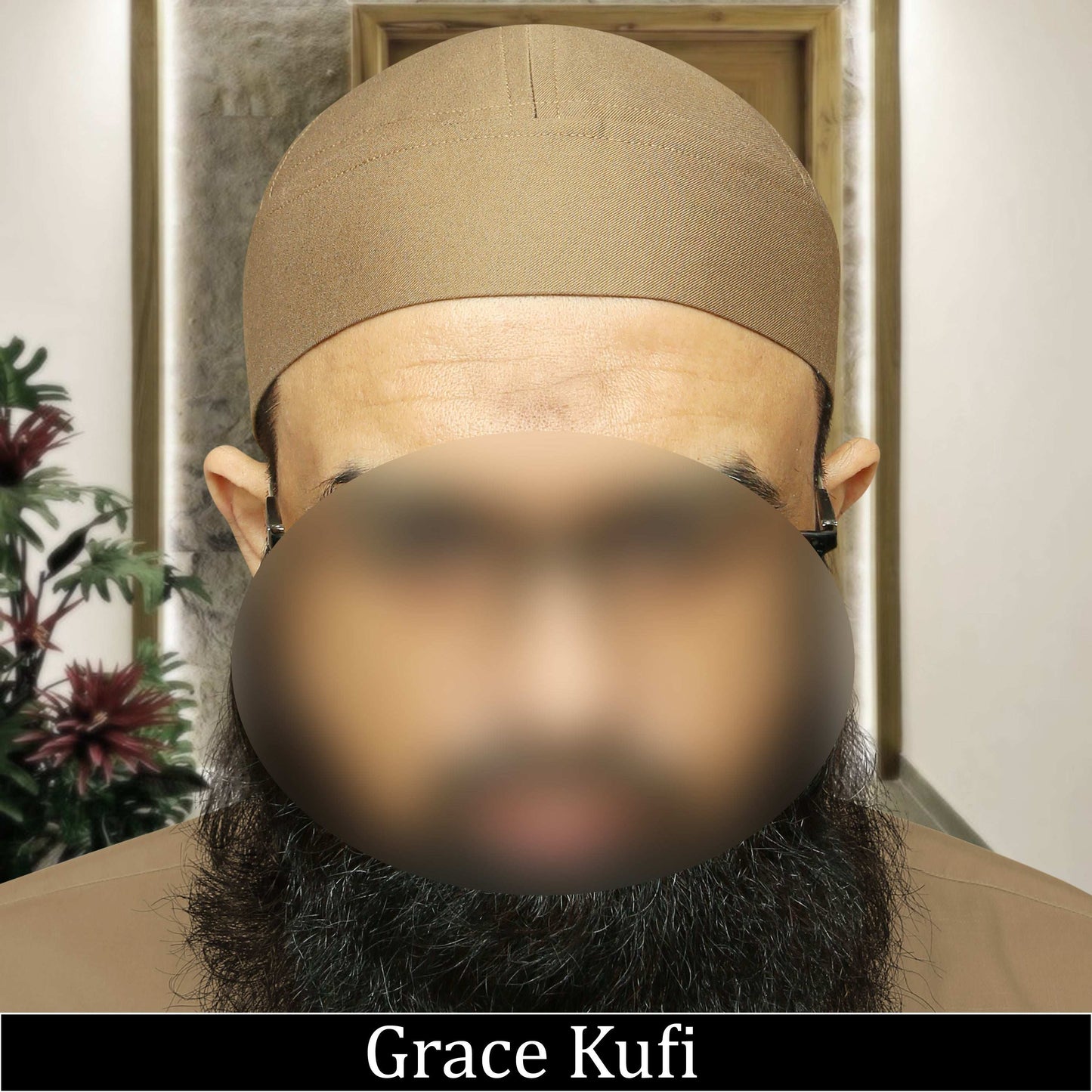 "Muslim Grace Brimless Prayer Kufi Hat For Mens"
