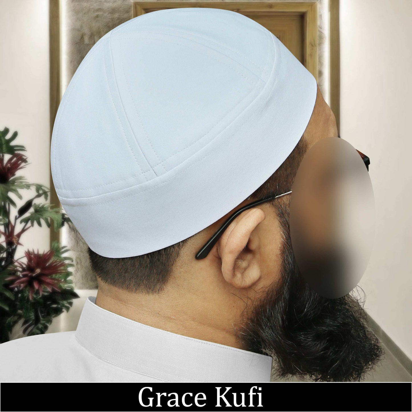 "Muslim Grace Brimless Prayer Kufi Hat For Mens"