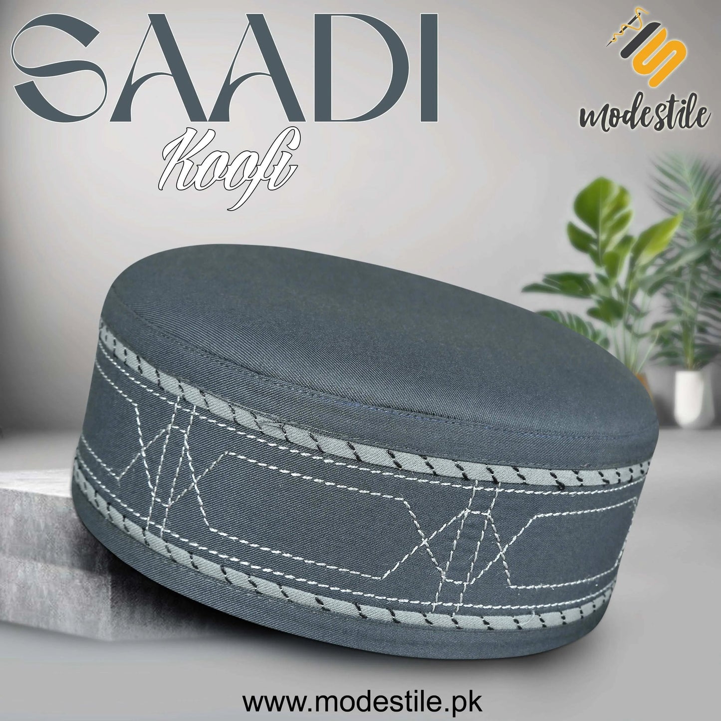 "Muslim Saadi Prayer Kufi Hat for Men – New Muslim Headwear Cap"