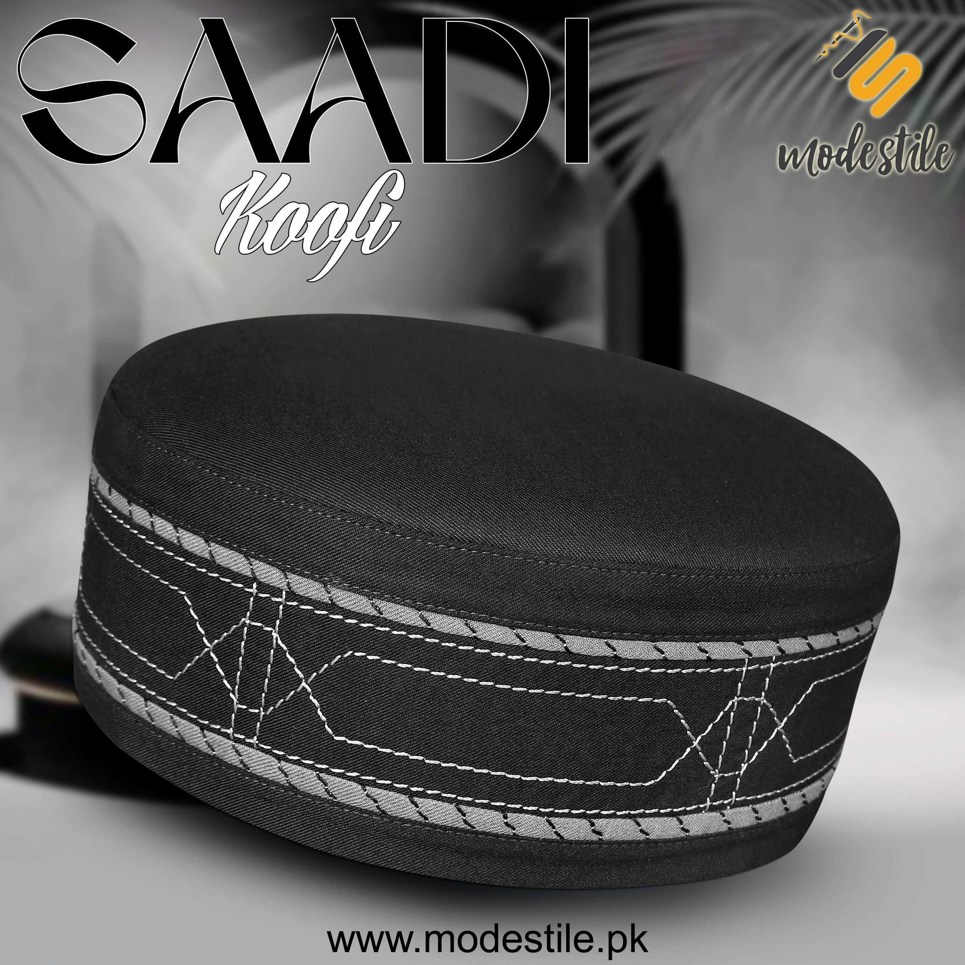 "Muslim Saadi Prayer Kufi Hat for Men – New Muslim Headwear Cap"