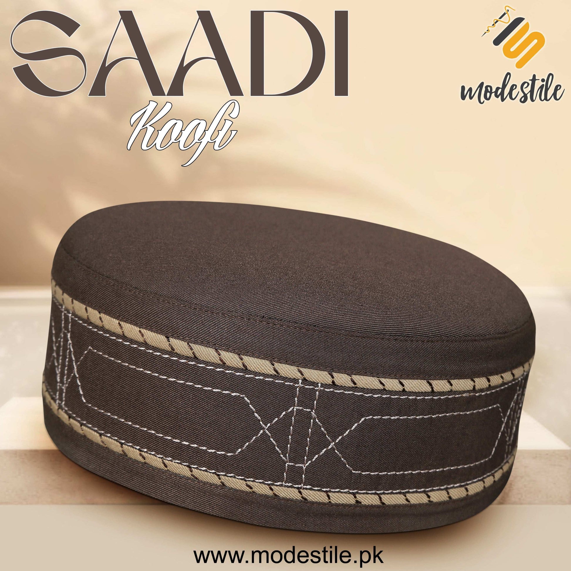 "Muslim Saadi Prayer Kufi Hat for Men – New Muslim Headwear Cap"