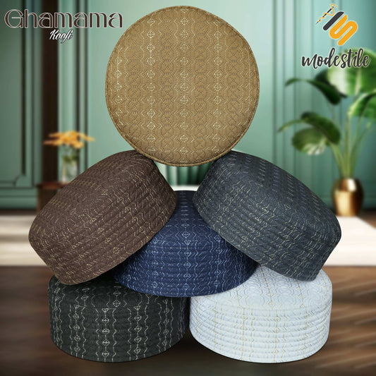 "Muslim Ghamama Prayer Kufi Hat For Mens - New Look Design Cap Modestile"