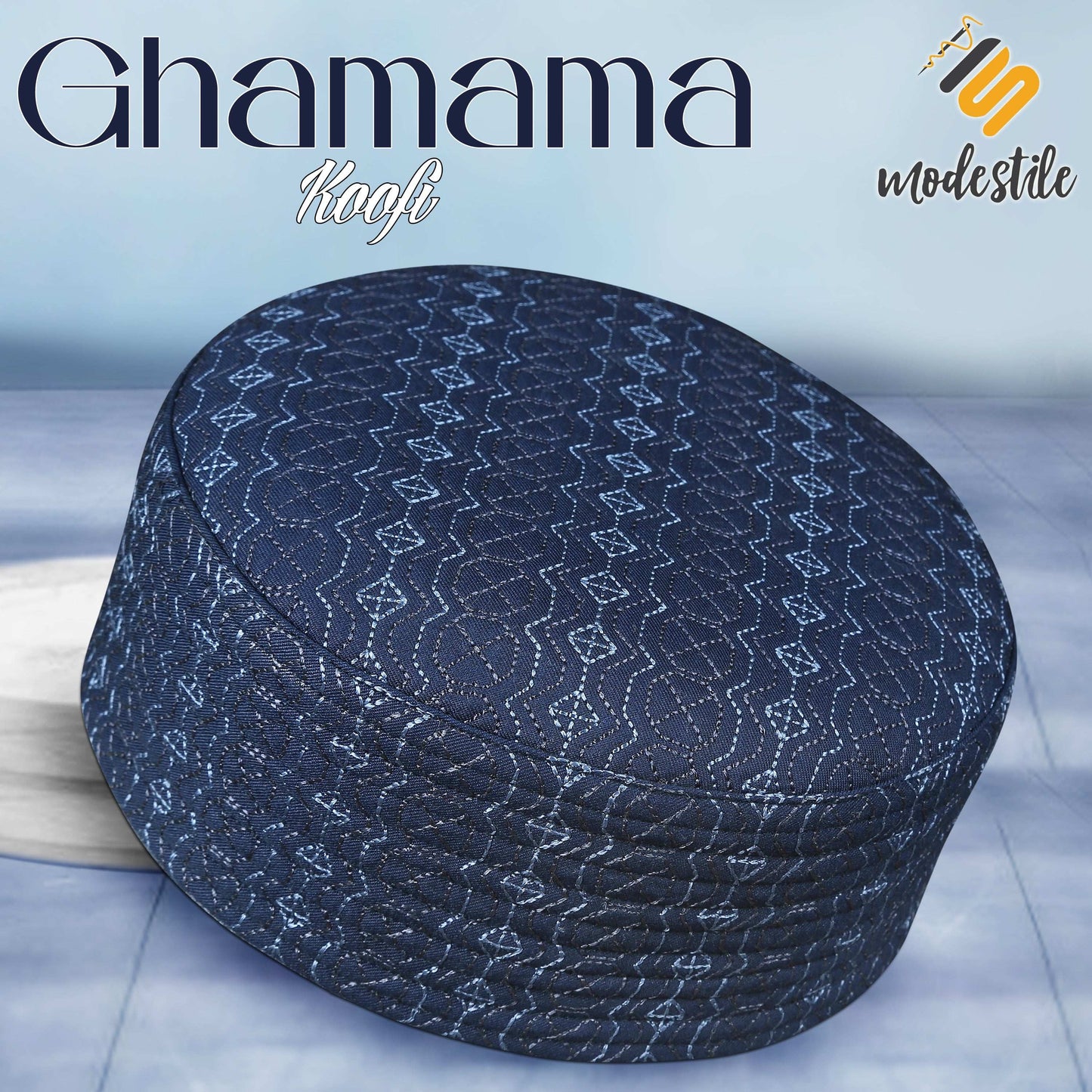 "Muslim Ghamama Prayer Kufi Hat For Mens - New Look Design Cap"