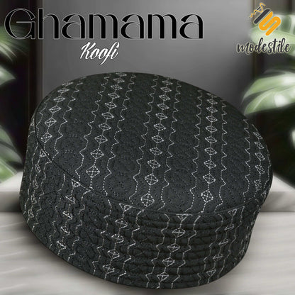 "Muslim Ghamama Prayer Kufi Hat For Mens - New Look Design Cap"