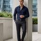 Navy Blue Contrast Placket Formal Shirt