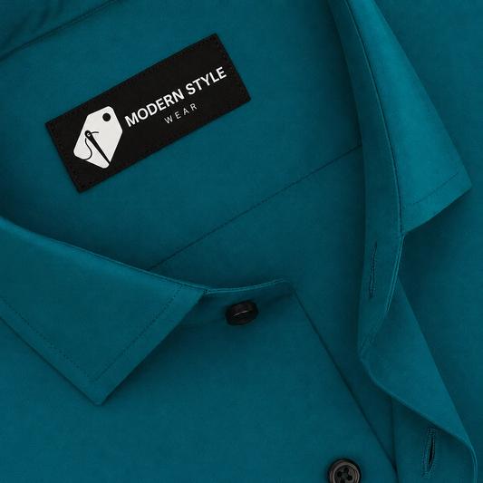 Emerald Teal Green Formal Shirt for Men