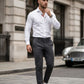 White Premium Contrast Formal Shirt