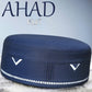 Ahad Kufi Islamic Prayer Cap for Men Premium Polyester Cotton Muslim Cap High Quality Salah Topi