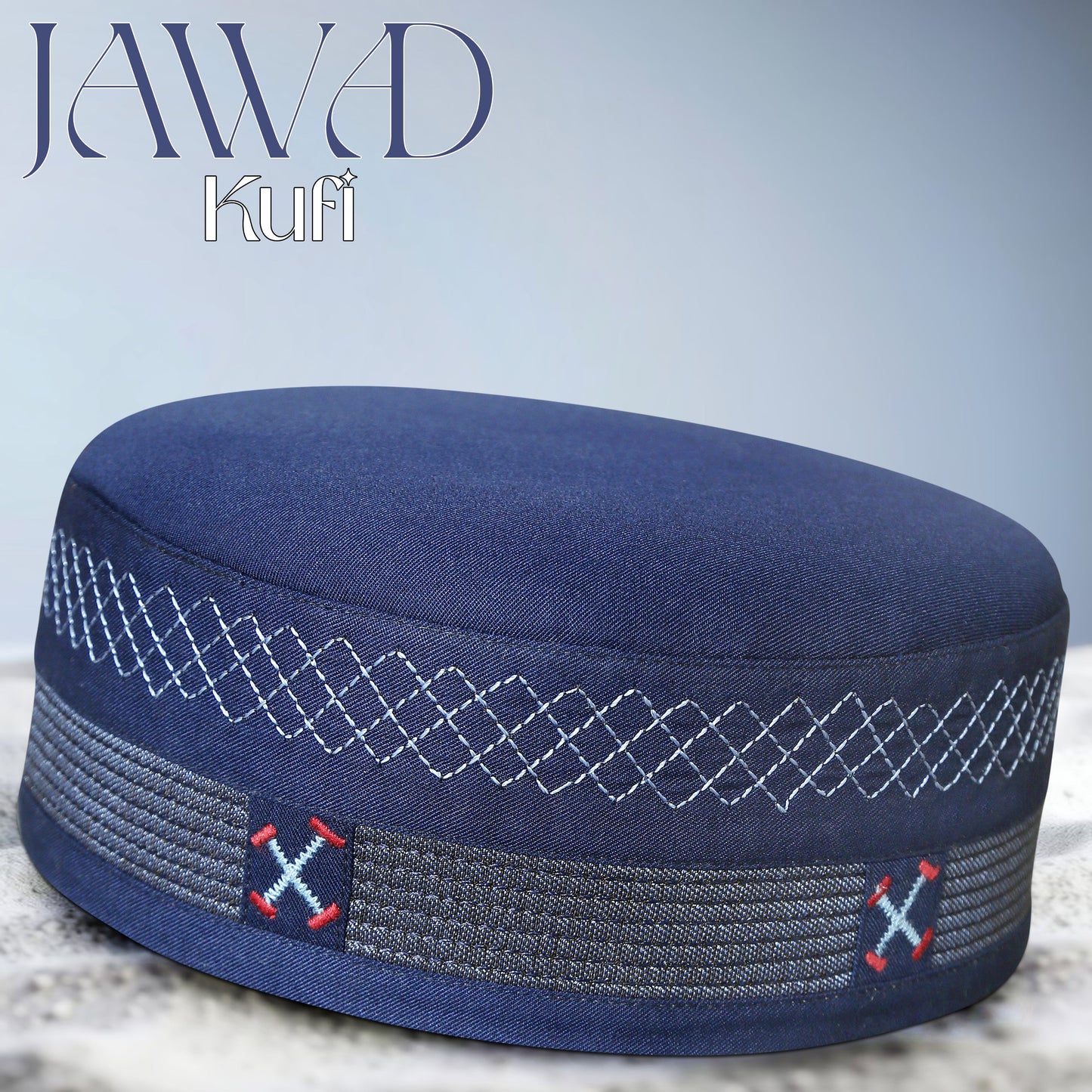 jawad Muslim Prayer Kufi for Men - Premium Islamic Salah Cap | Soft & Comfortable Daily Namaz Topi