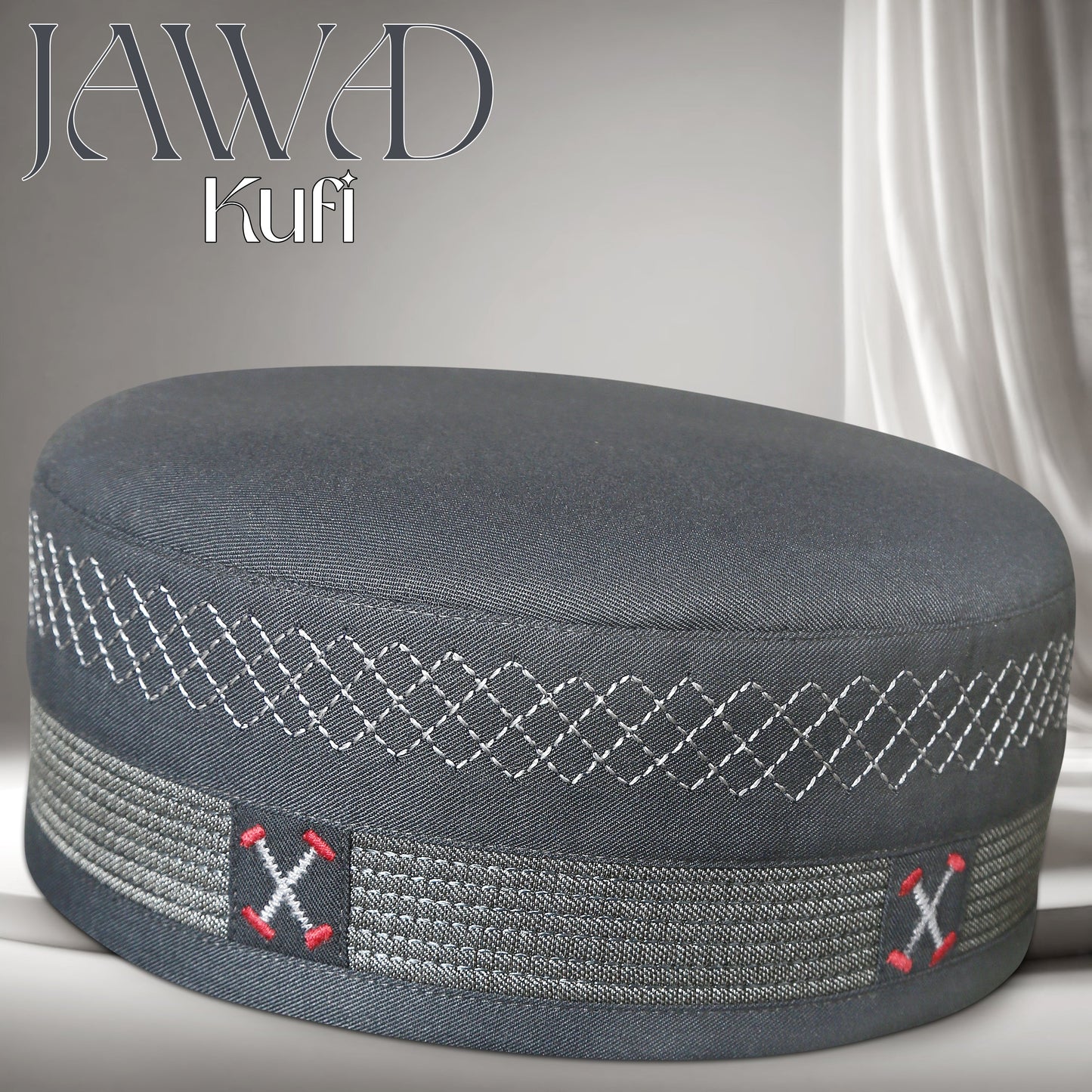 jawad Muslim Prayer Kufi for Men - Premium Islamic Salah Cap | Soft & Comfortable Daily Namaz Topi