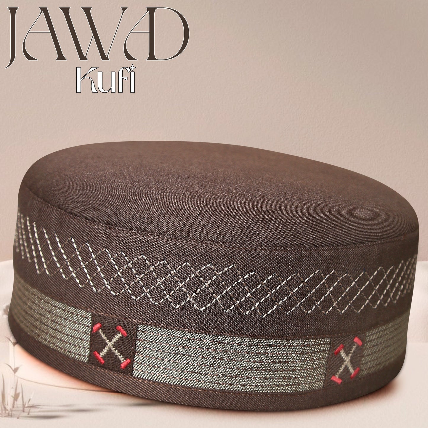 jawad Muslim Prayer Kufi for Men - Premium Islamic Salah Cap | Soft & Comfortable Daily Namaz Topi