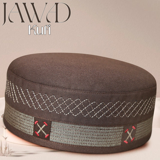 jawad Muslim Prayer Kufi for Men - Premium Islamic Salah Cap | Soft & Comfortable Daily Namaz Topi
