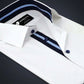 Premium White Formal Shirt with Contrast Placket