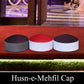 Husn E Mehfil Misri Kufi Cap ÛÒ White and maroon Prayer Cap for Men