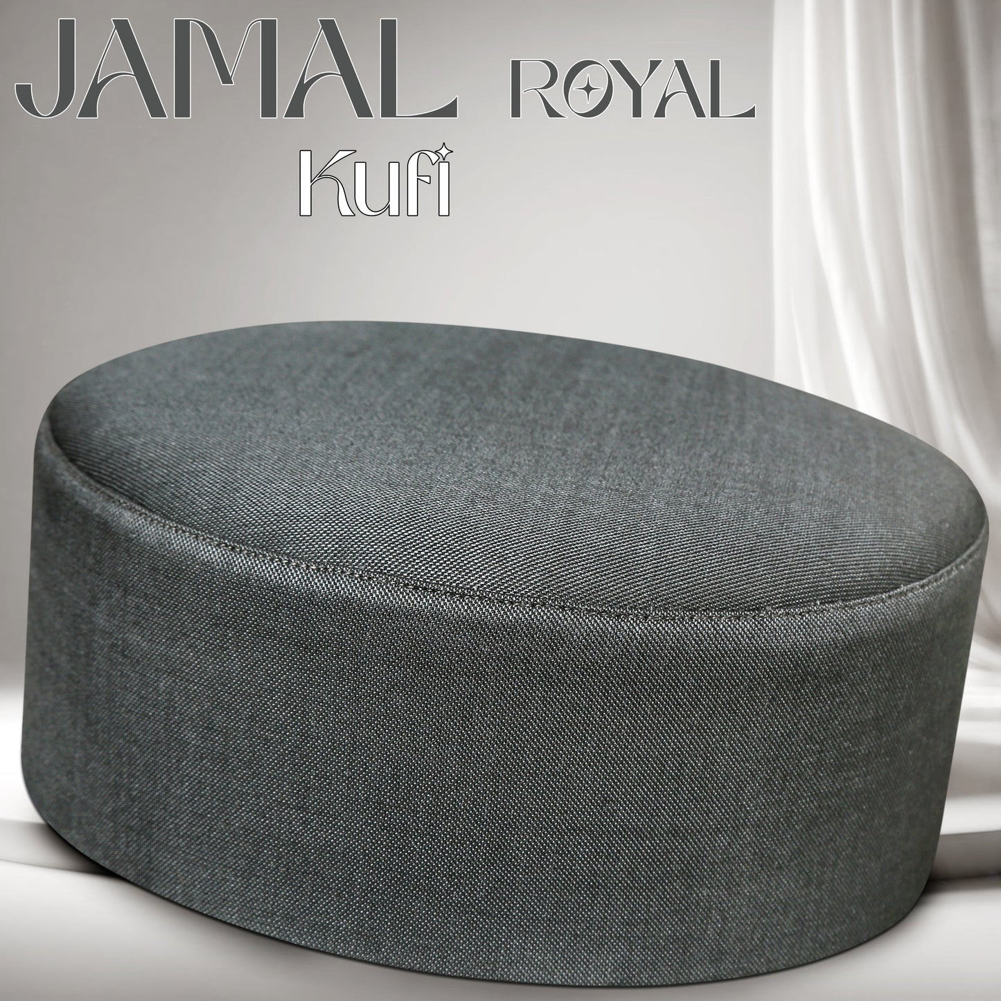 Jamal Royal Kufi - Premium Soft Textured Islamic Prayer Cap | Modestile
