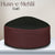 Misri Style Kufi In Maroon and Black